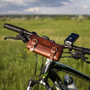 Saddle Bag Bicycle Leather Bicycle Utility Tool Box Bag