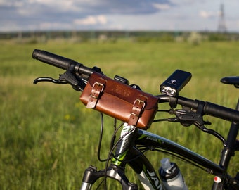 Saddle Bag Bicycle Leather Bicycle Utility Tool Box Bag