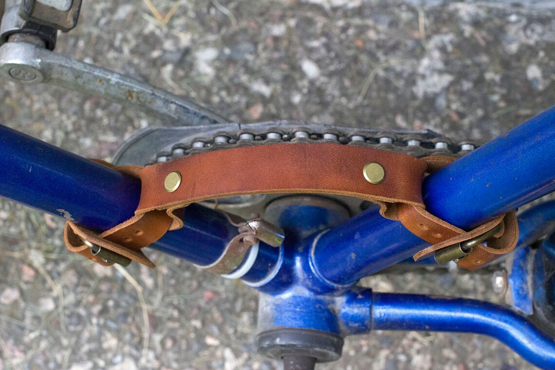 Leather bike carry handle Bicycle Frame Handle Bicycle Etsy