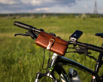 Tool Bag Leather Bicycle Saddle Bag Handcrafted Bike Bag Brass fittings