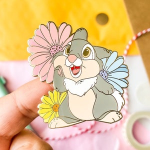 Spring bunny  enamel pin | Pin badge | Enamel pin cute | Enamel charm | Fantasy Jewelry | Pins for backpacks