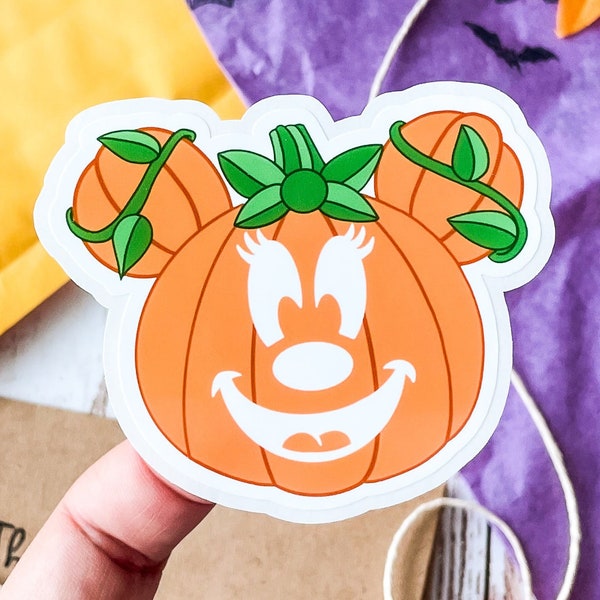 Pumpkin Minnie sticker