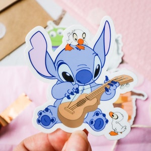 Stitch vinyl sticker custom | Cute stickers | Laptop stickers | Stationary stickers