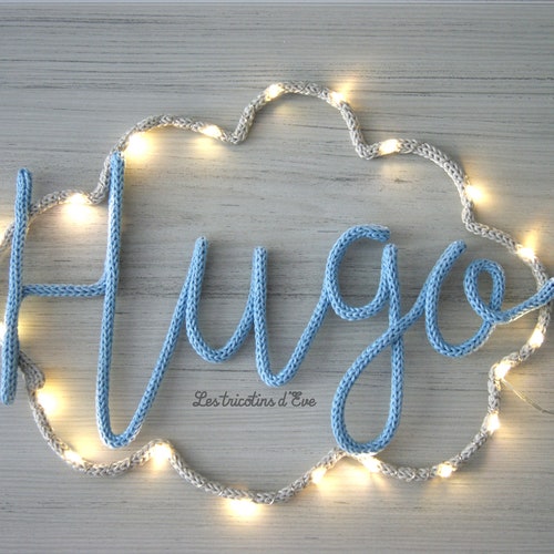 Veilleuse Nuage Pour Bebe Realise En Tricotin Prenom En Etsy Veilleuse Nuage Pour Bebe Realise En Tricotin Prenom En Etsy