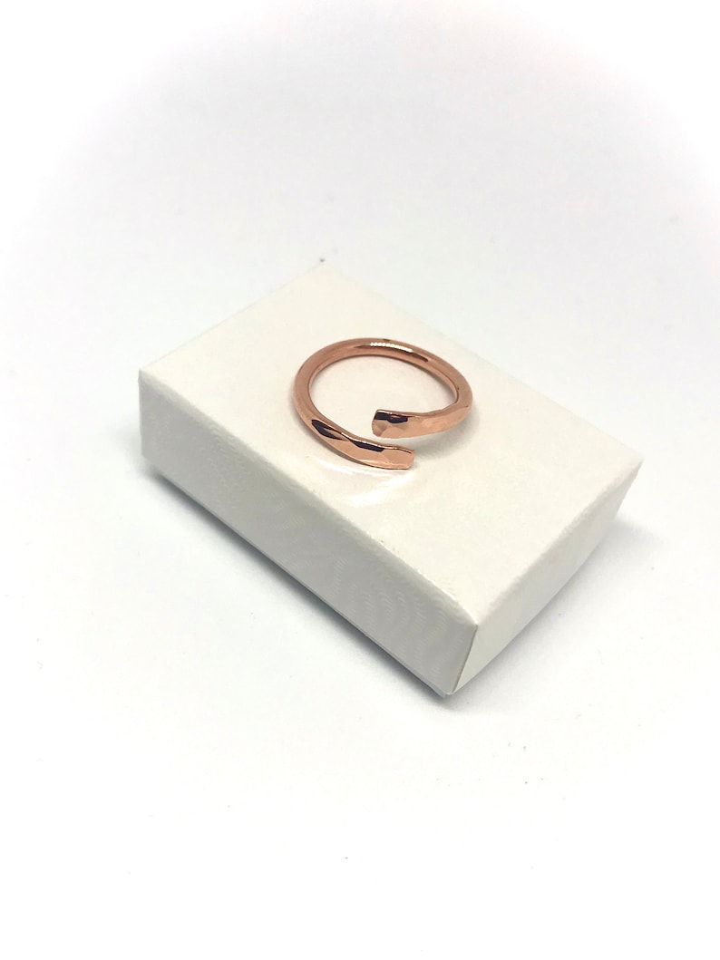 Adjustable copper ring. Arthritis ring. 7th anniversary gift, Ring cuivre. image 2