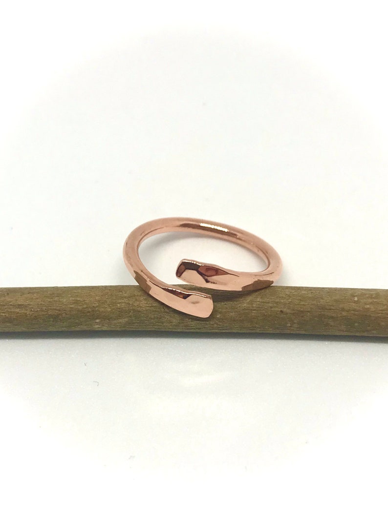 Adjustable copper ring. Arthritis ring. 7th anniversary gift, Ring cuivre. image 8