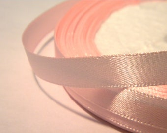 22 M satin ribbon 10mm - satin ribbon in spool - pink satin ribbon - SA10 - 5