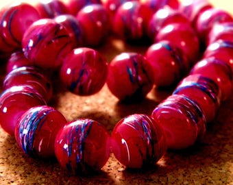 20 trefilee 10 plum purple - PE205-4 mm glass beads