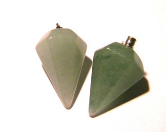 Pendant - jade - natural stone - natural polished semi precious gemstone - 25mm F191