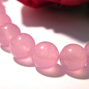 Pearl purple jade, natural stone bead, Pearl 10 mm natural jade, 12 Pcs, purple, gem stones - 7 W97