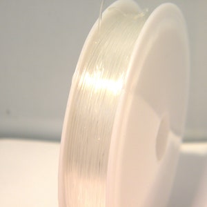 20 m Elastic wire 0.5 mm, elastic crystal wire, transparent wire, 0.5 mm wire - Q32