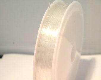 20 m Elastic wire 0.5 mm, elastic crystal wire, transparent wire, 0.5 mm wire - Q32