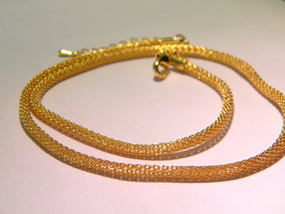 Inside Steel-gold D36-3 Hollow Snake Chain Necklace