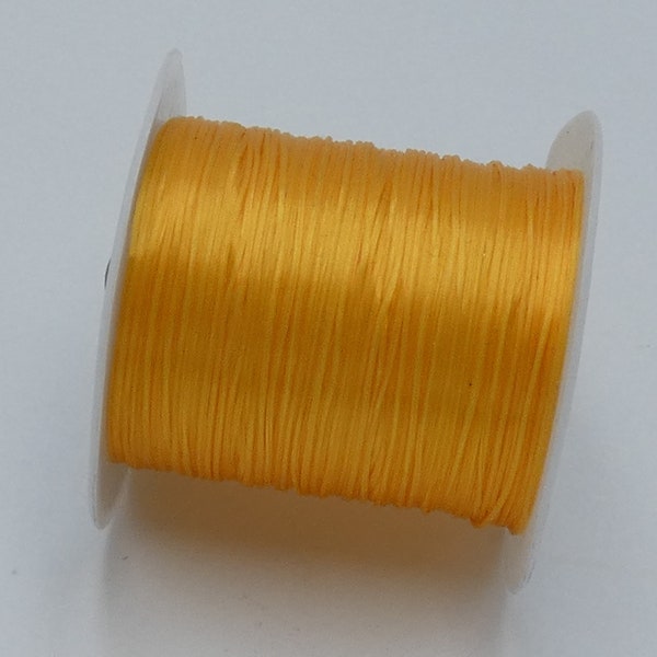 10 m Fil élastique orange - 0.8mm d'épaisseur - cordon élastique- fil elastique - G218-4