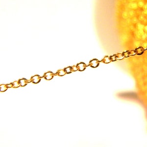 2 M. twisted mesh chain, golden gourmet chain, link 1.8 mm x 1.5 mm - golden mesh chain - 2M chain, NF76