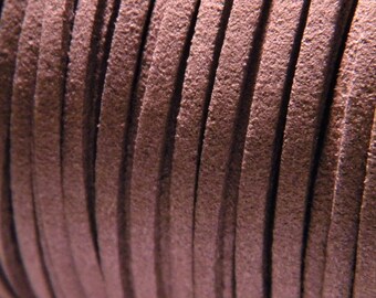 1 M cable de gamuza - gris 3 mm X 1. 5 mm - N ° 90