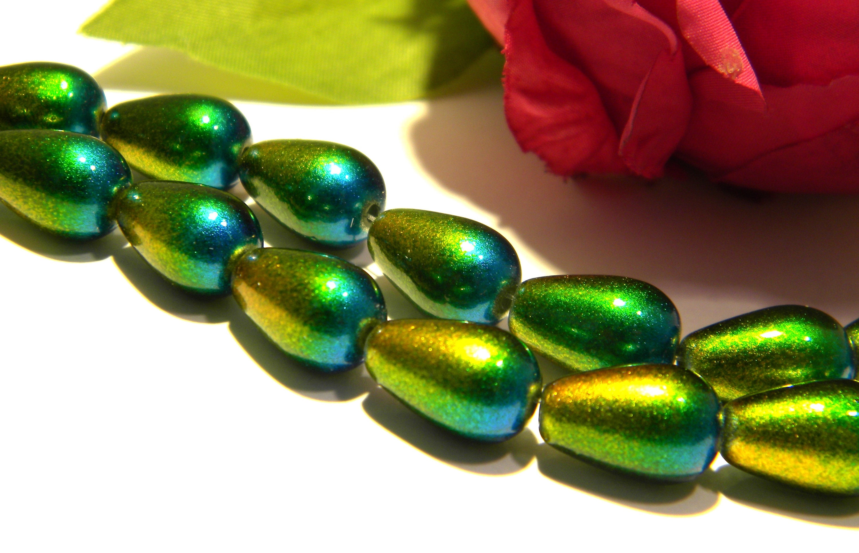 20 Gr Murano Beads, Venetian Glass Beads, Spacer Beads, Small