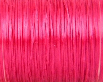 10 m fuchsia pink elastic thread 0.8mm thick
