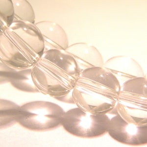 100 perle di vetro trasparenti - 8 mm - perle di vetro - perle di vetro - traslucide -G70