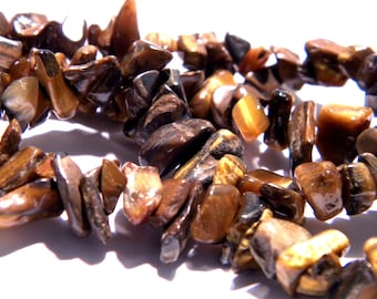 Lot De 4 Perles En Oeil De Tigre Facettées 9-10mm - Pour Création Bijoux
