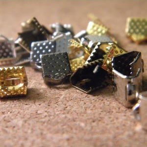 50 pontas de fecho com fixação de fita garra em 10 mm - cores misturadas - AC14