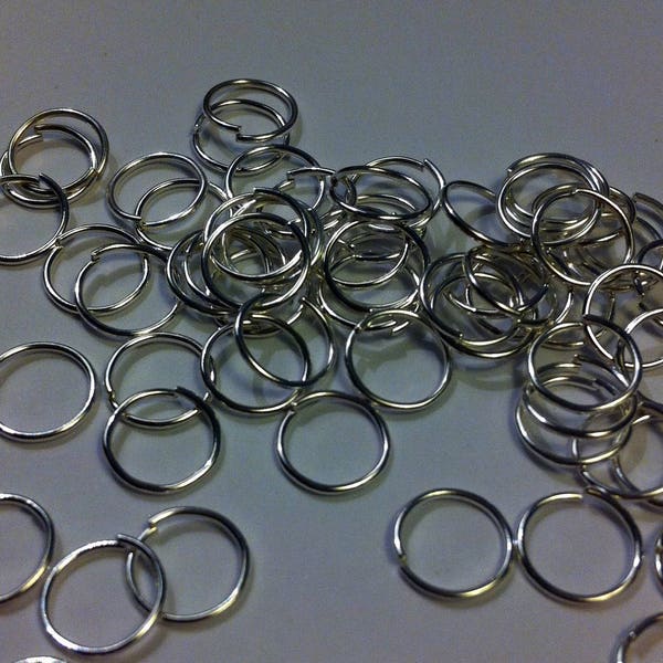 lot de 150 anneaux 4 mm platine