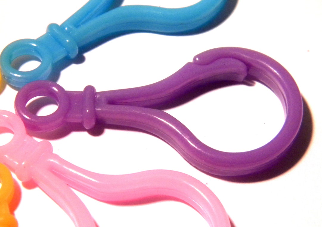 10 Key Rings 51 X 25 Mm Key Ring Plastic Multicolored G22 Carabiner ...