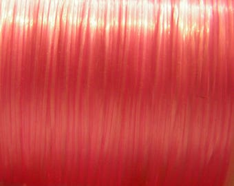 10 m BRIGHT PINK elastic thread - 0.8mm thick - elastic cord - G219