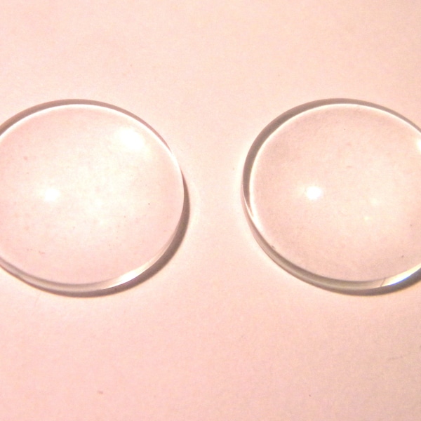 20  cabochon 14 mm en verre transparent bombé 14 mm X 4.2 mm cabochon effet loupe - G163