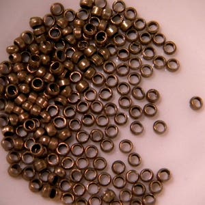 450 beads to crush 2 mm bronze - bead to crush - metal bead - 6 grams - PF140-2