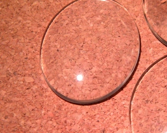 10 cabochon transparent magnifying glass 30 x 20 mm PF32