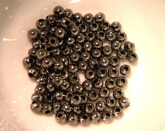 500 (20gr) beads 3 mm - infills - black separation beads- G259-4