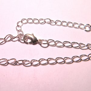 2 bracelets to customize-19 cm - lobster clasp and chain - stitch 5.5 x 3.5 - Silver - F19