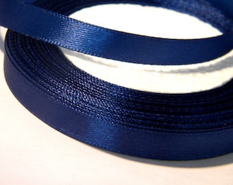 22 M satin ribbon 10mm - satin ribbon in spool - blue satin ribbon - SA10 - 2