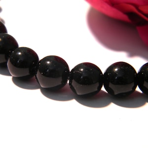 jade pearl, natural stone pearl, black jade, 10 mm pearl, jade, 10 Pcs gems gems - Q92