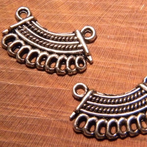 2 pendant connector - motif oriental-20 mm-silver-PG102-7