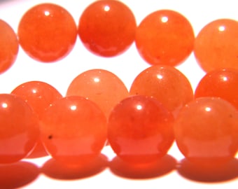 10 carnelian pearl - 8 mm - fine stone - gems - natural stone - carnelian , Q90