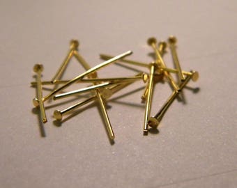 300 nails a golden flathead stem 24 mm x 0.7 mm B6