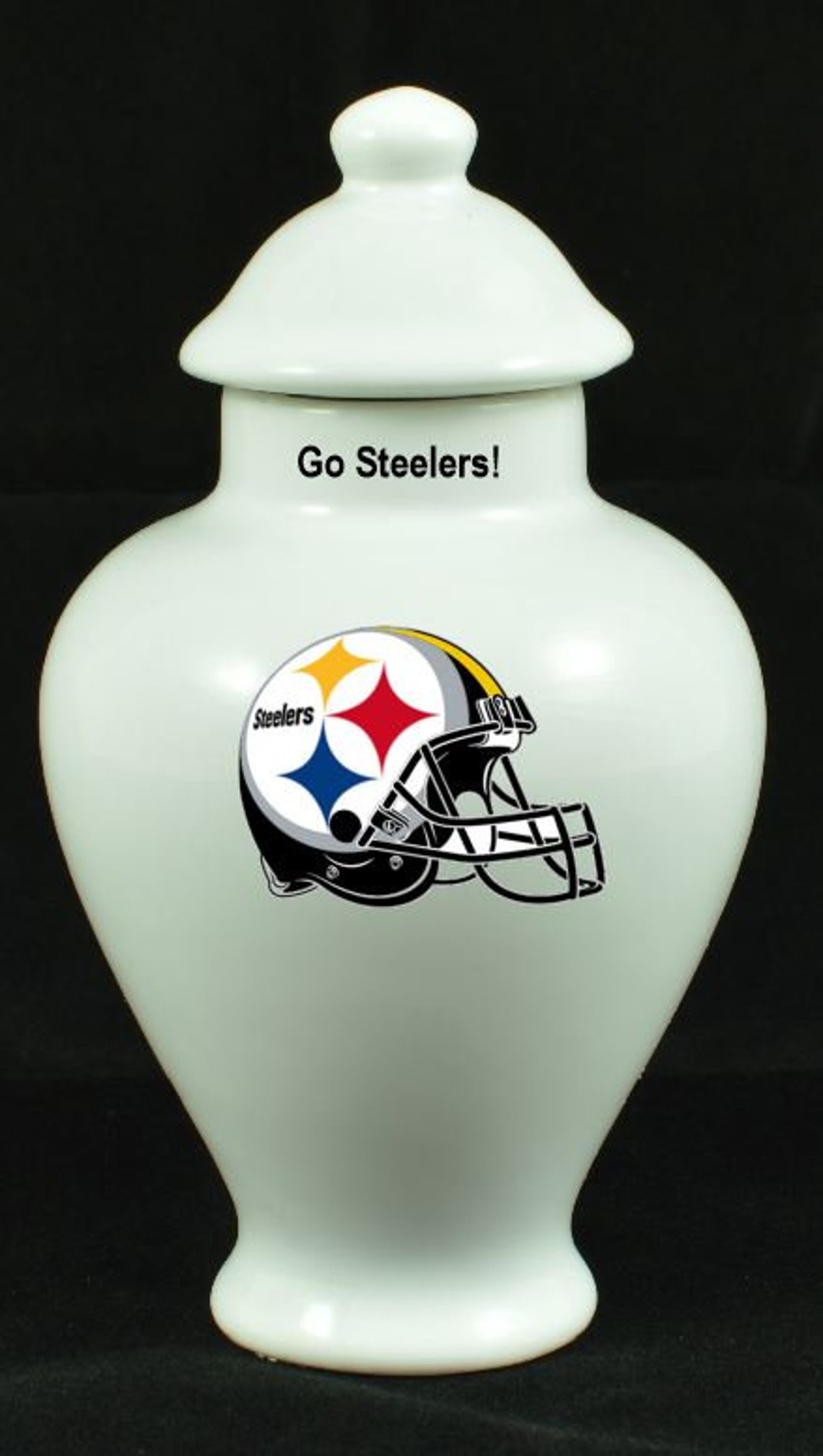 NFL Mini Urn for Human ashes Pittsburgh Steelers Logo Custom Etsy