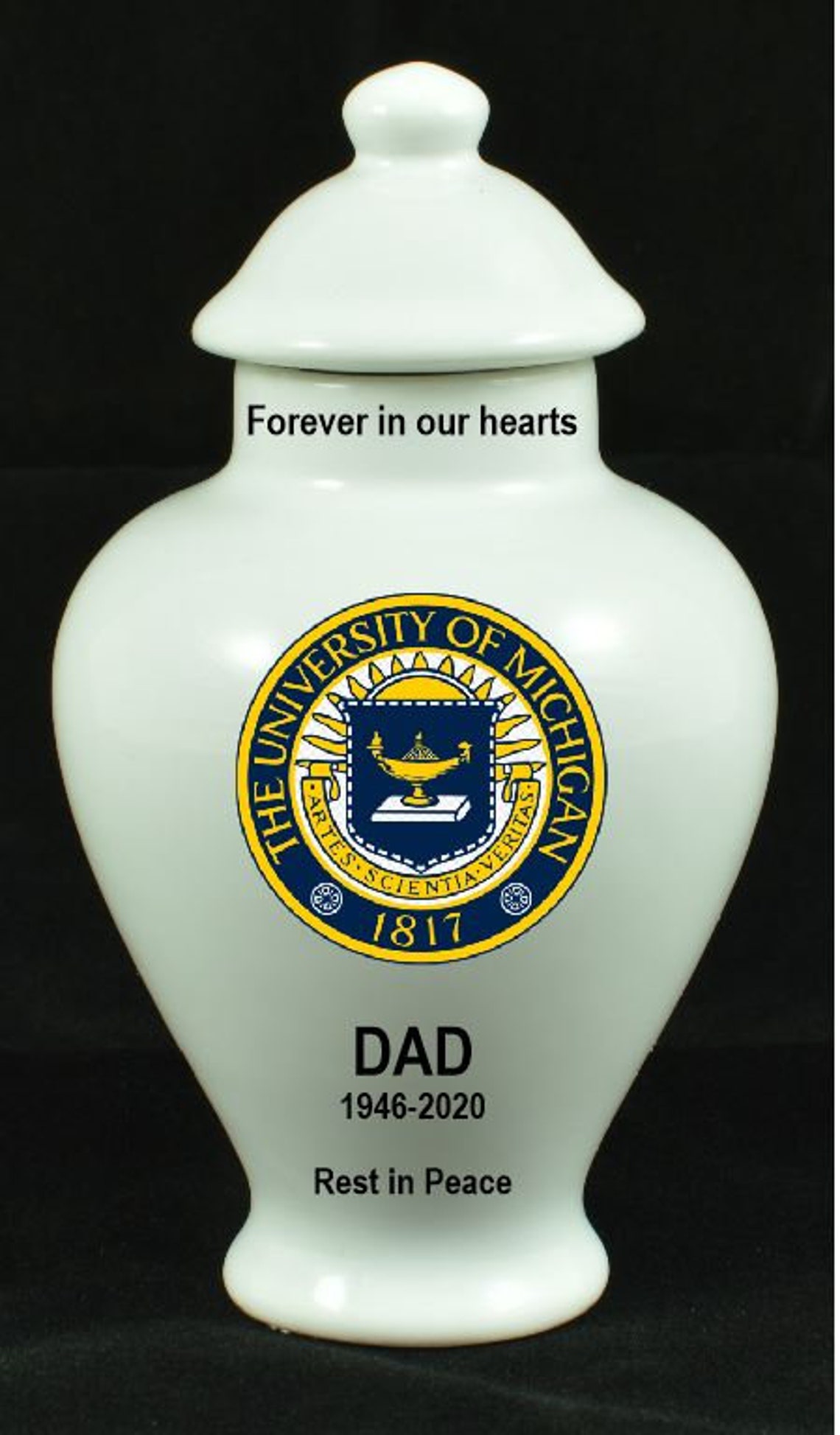 Mini Urn for Human ashes Michigan State or University of Etsy