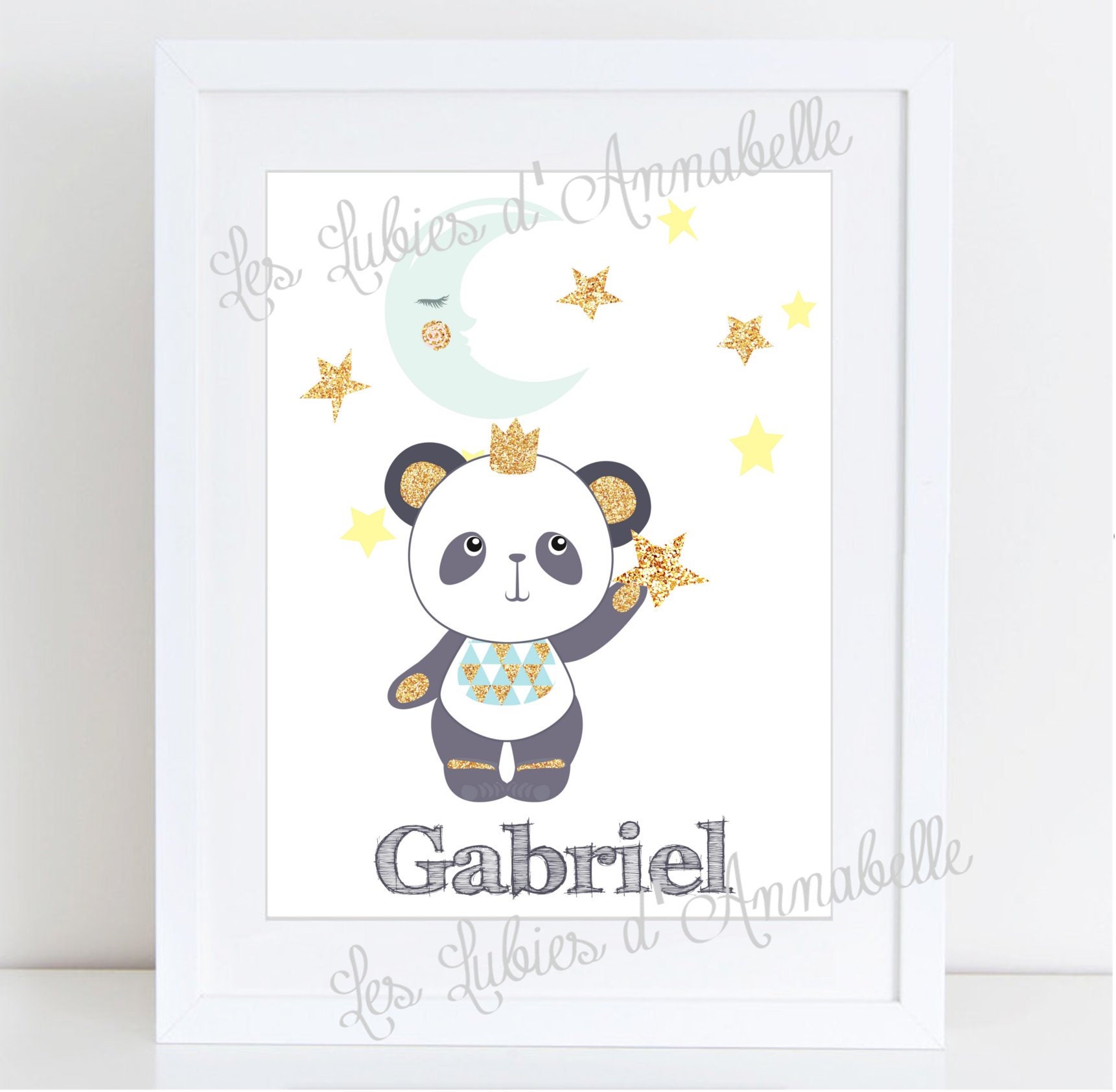 Affiche Panda Personnalisable