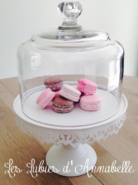 Lot 8 Macarons en Plâtre Teintés Dans La Masse Style Shabby
