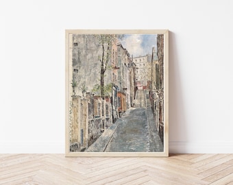 Paris France Montmartre District Circa 1900 Painting | Fine Art Print