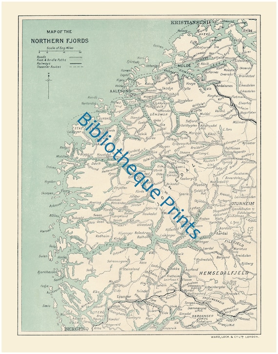 Norwegian Fjords Map