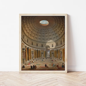Pantheon Rome Italy 1747 Oil Painting | Fine Art Print