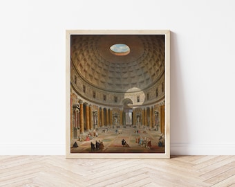 Pantheon Rome Italy 1747 Painting Fine Art Print