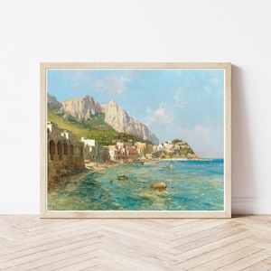 Capri Italy Circa 1920 Painting | Fine Art Print