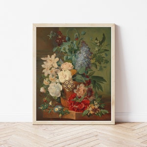 Still Life Flowers 1824 Oil Painting | Fine Art Print