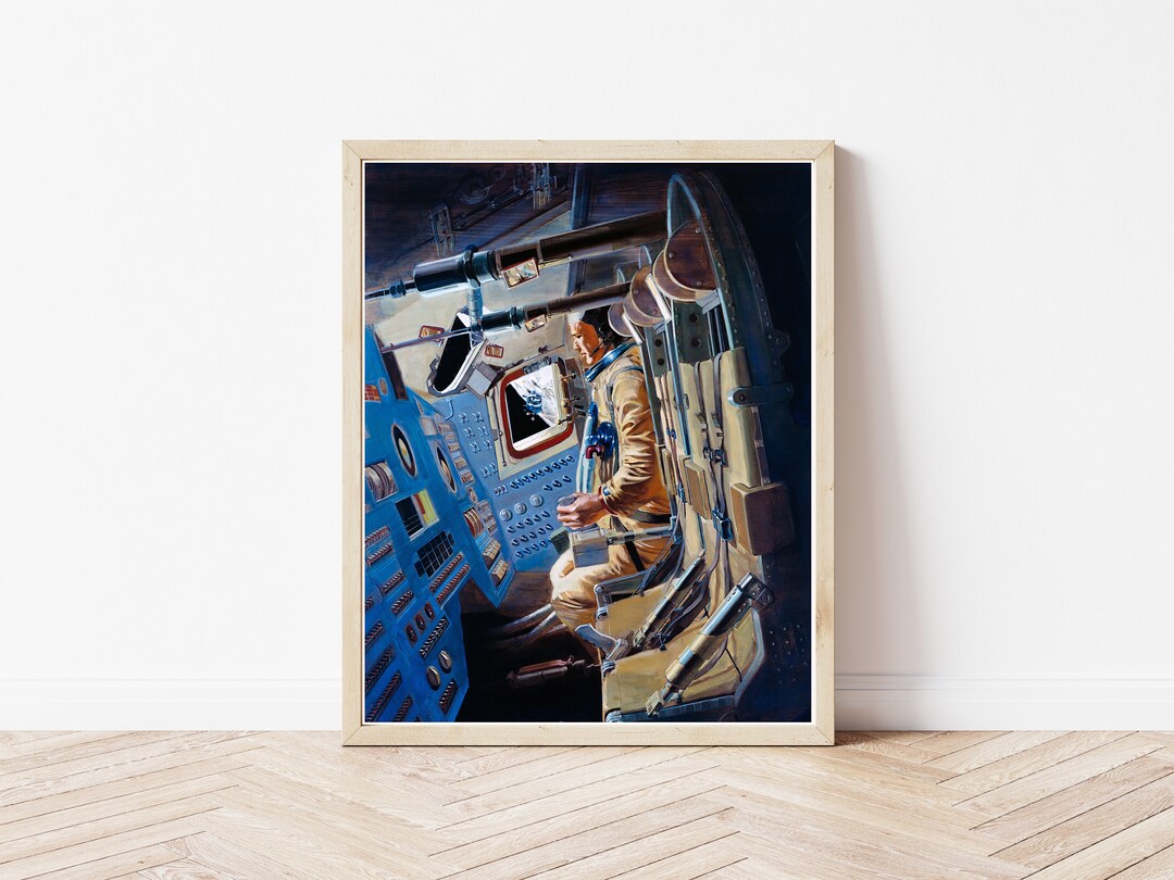 NASA Apollo Moon Landing Astronaut Command Module Concept Art 1969 ...