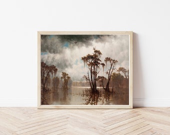 Louisiana Bayou Nature Scene 1877 Landscape Painting | Fine Art Print